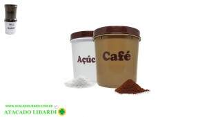 KIT PORTA CAFE E ACUCAR 1000ML C/TAMPA 2506