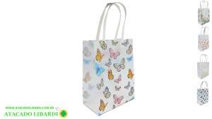 SACOLA PLAST PRESENTE DEC 30X23X12CM TRANSP HB81926