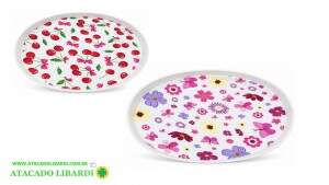 BANDEJA PLAST 31X25CM RET COLOR HU59671