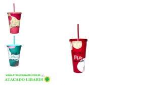 COPO PLAST 600ML C/CANUDO COLOR MAE HG59637