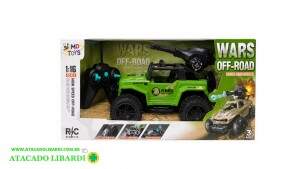 CARRO LANCA BOLINHAS DE GEL CONTROLE REMOTO 5FUNC LANCA BOLINHAS DE GEL MD19495