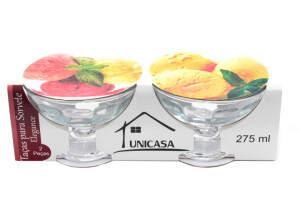 TACA SORVETE 270ML ELEGANCE 2PCS 619713/9119713