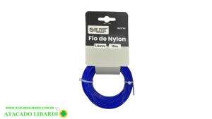 FIO NYLON 15MX1,6MM P/MAQUINA CORTAR GRAMA RJ2762