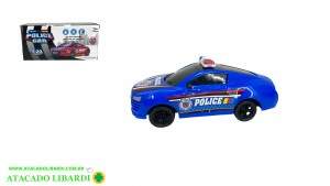 CARRO 20CM POLICE  C/LUZ E SOM FU18198