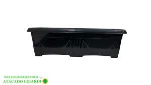 FLOREIRA PLAST 60X20X17CM PRETO 732