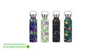 GARRAFA ISOTERMICA FLORAL VINTAGE 680ML  GAR01115