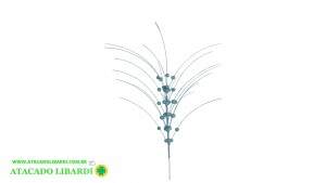 HASTE BOLINHAS 90CM C/GLITTER AZUL 99474008