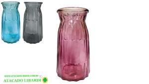 VASO CILINDRO VIDRO 18X8CM 980ML TRA0007