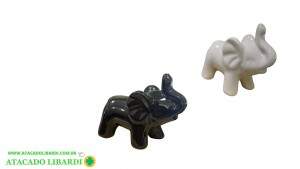 ENFEITE  PORCELANA 9X5CM ELEFANTE CER5352