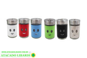 PORTA CONDIMENTO VIDRO 8X5CM UNI COLOR SP1233