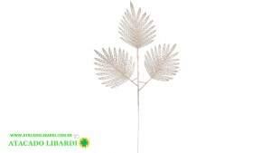 FOLHA C/GLITTER 32CM CHAMPANHE 98104002